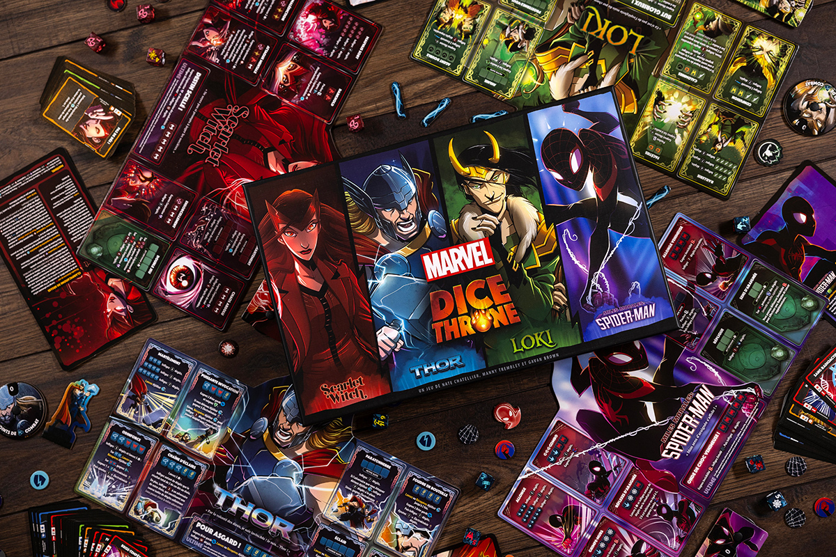 DICE THRONE MARVEL - Thor, Loki, Spiderman, Scarlet Witch – Image 10