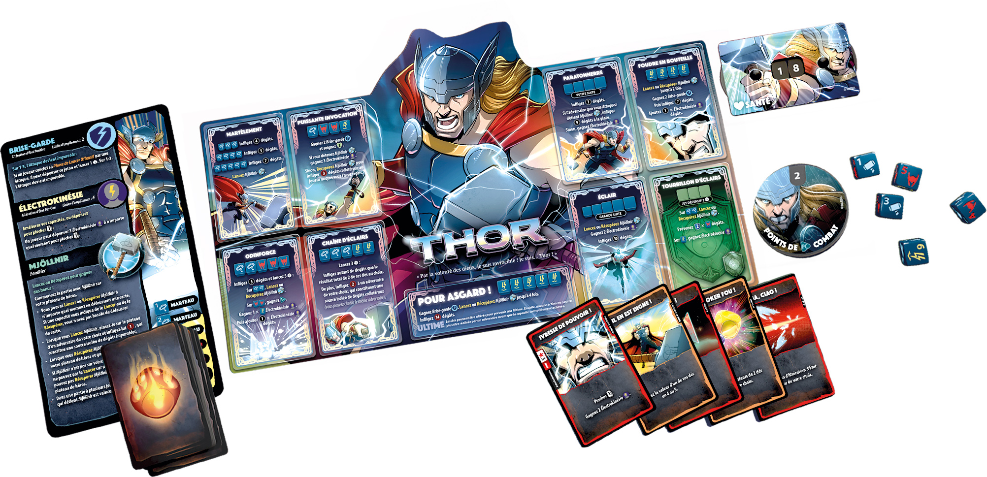 DICE THRONE MARVEL - Thor, Loki, Spiderman, Scarlet Witch – Image 24