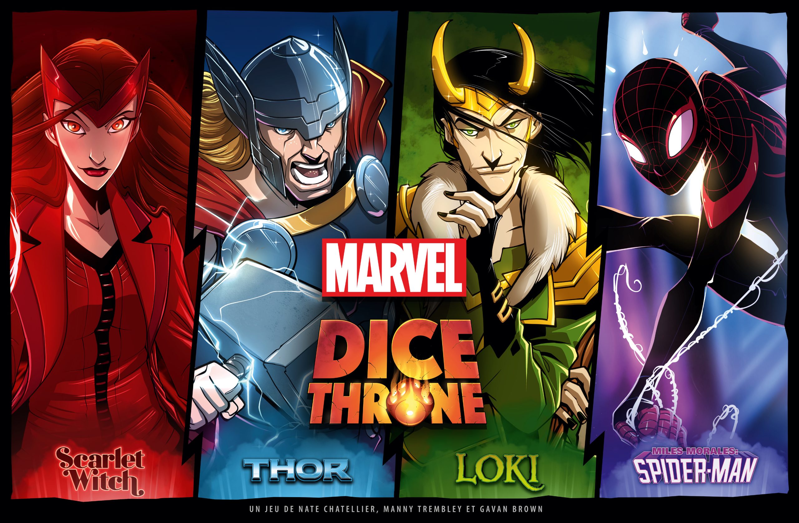 DICE THRONE MARVEL - Thor, Loki, Spiderman, Scarlet Witch – Image 3