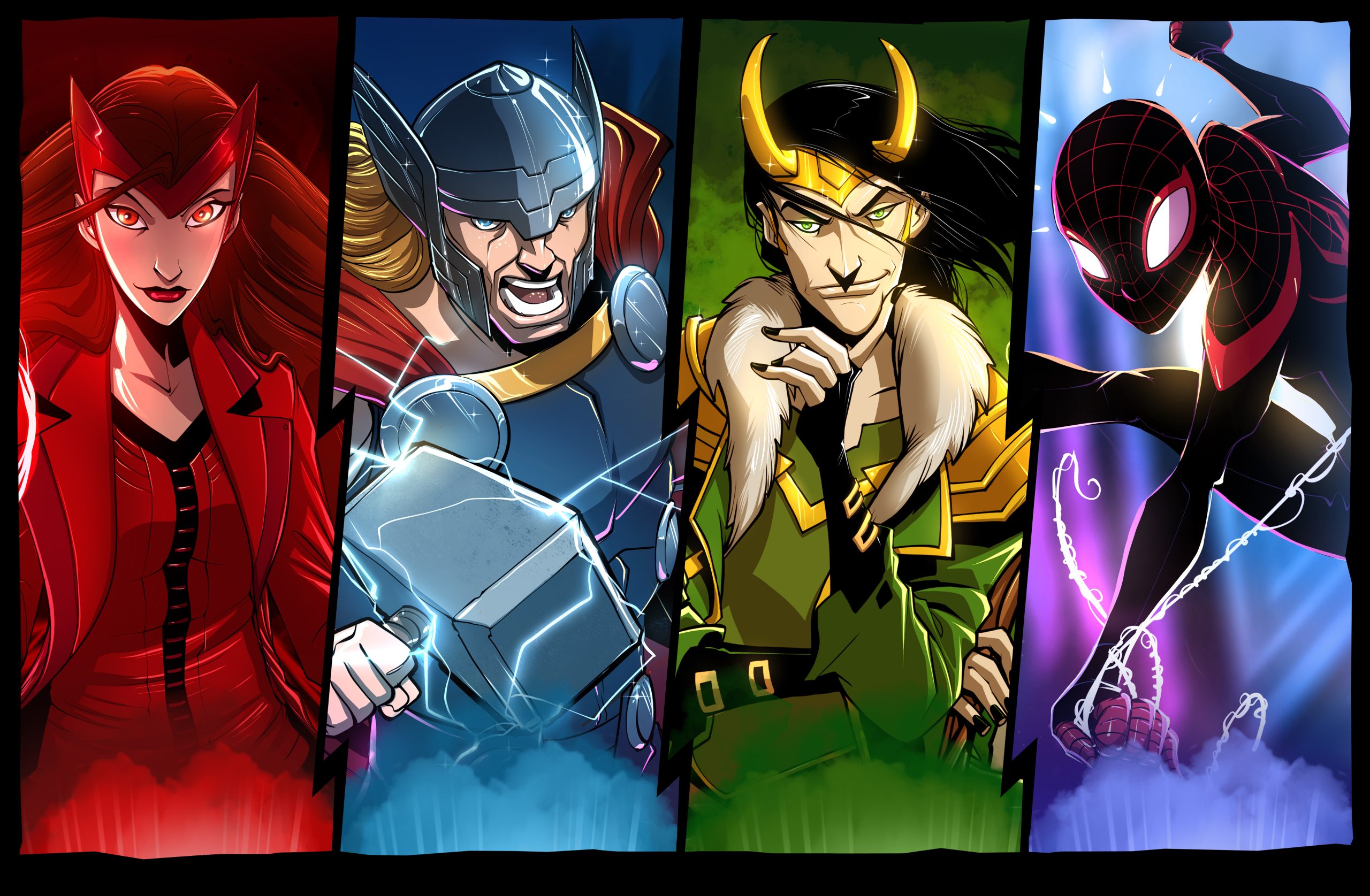 DICE THRONE MARVEL - Thor, Loki, Spiderman, Scarlet Witch – Image 6