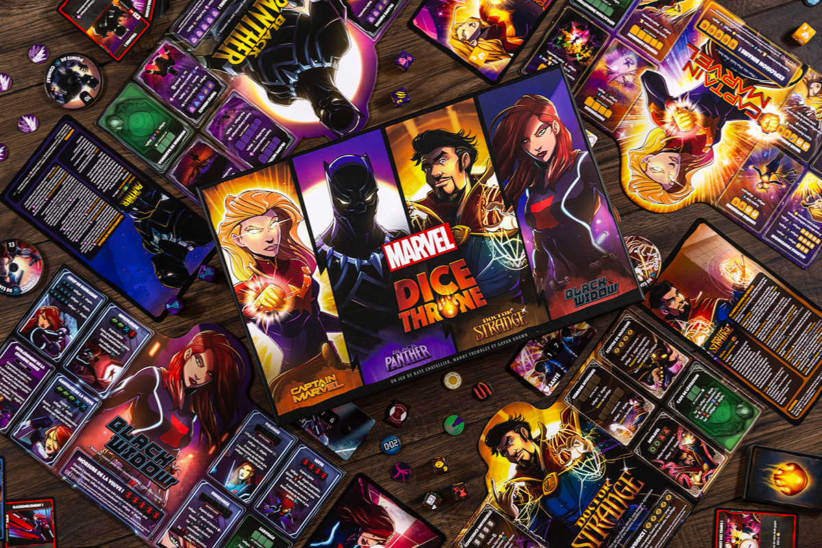 DICE THRONE MARVEL - Black Panther, Captain Marvel, Black Widow, Dr Strange – Image 18