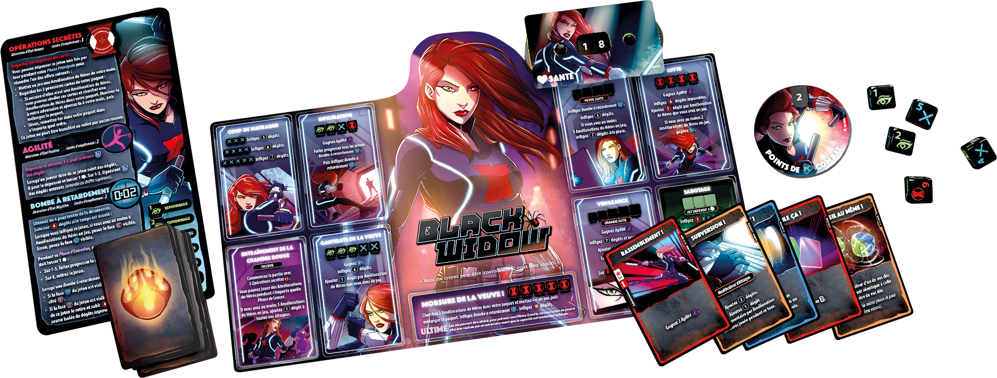 DICE THRONE MARVEL - Black Panther, Captain Marvel, Black Widow, Dr Strange – Image 5