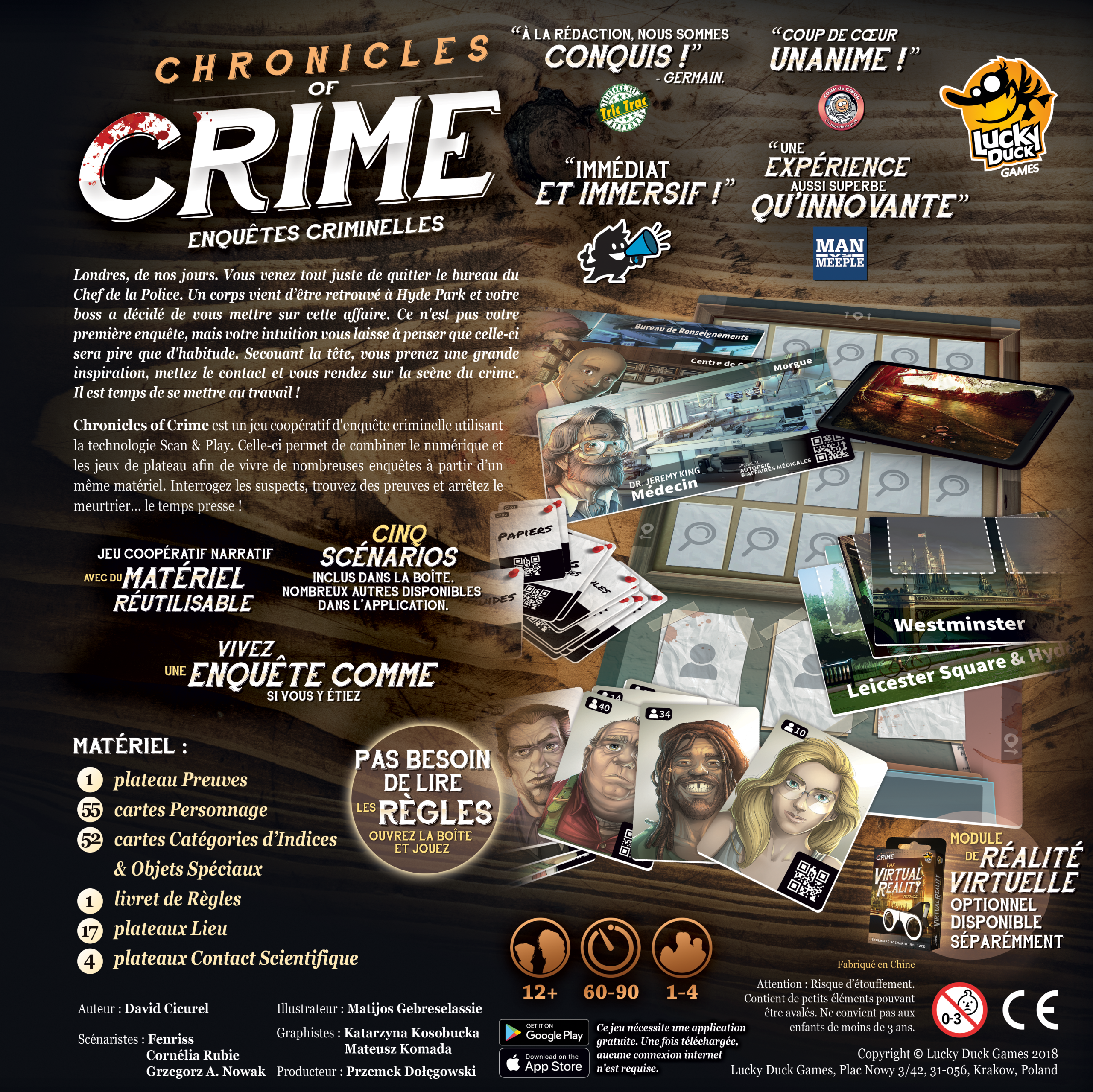 CHRONICLES OF CRIME - Le jeu de Plateau – Image 2