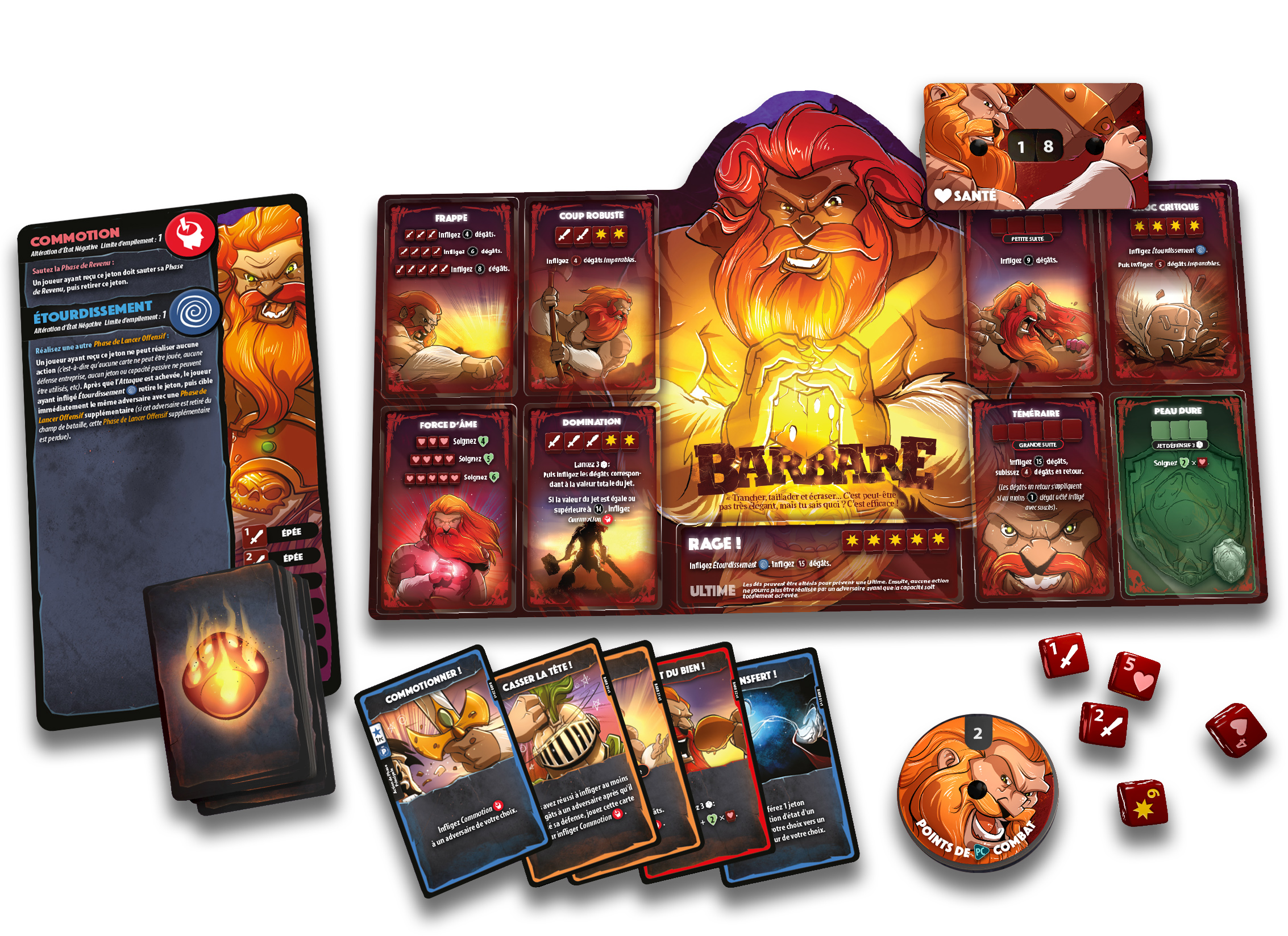 DICE THRONE S1 - Barbare vs Elfe Lunaire