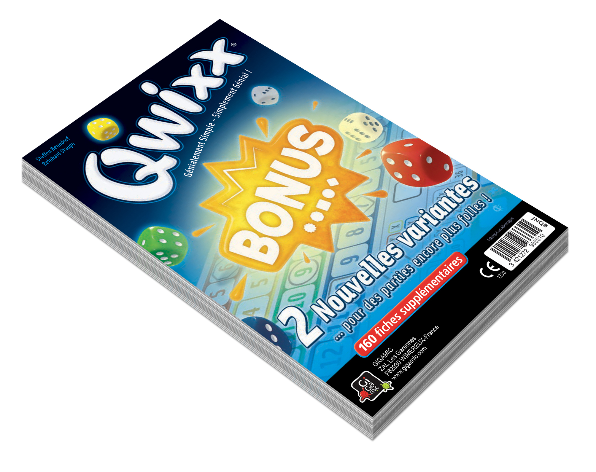 QWIXX BONUS (Bloc de score)