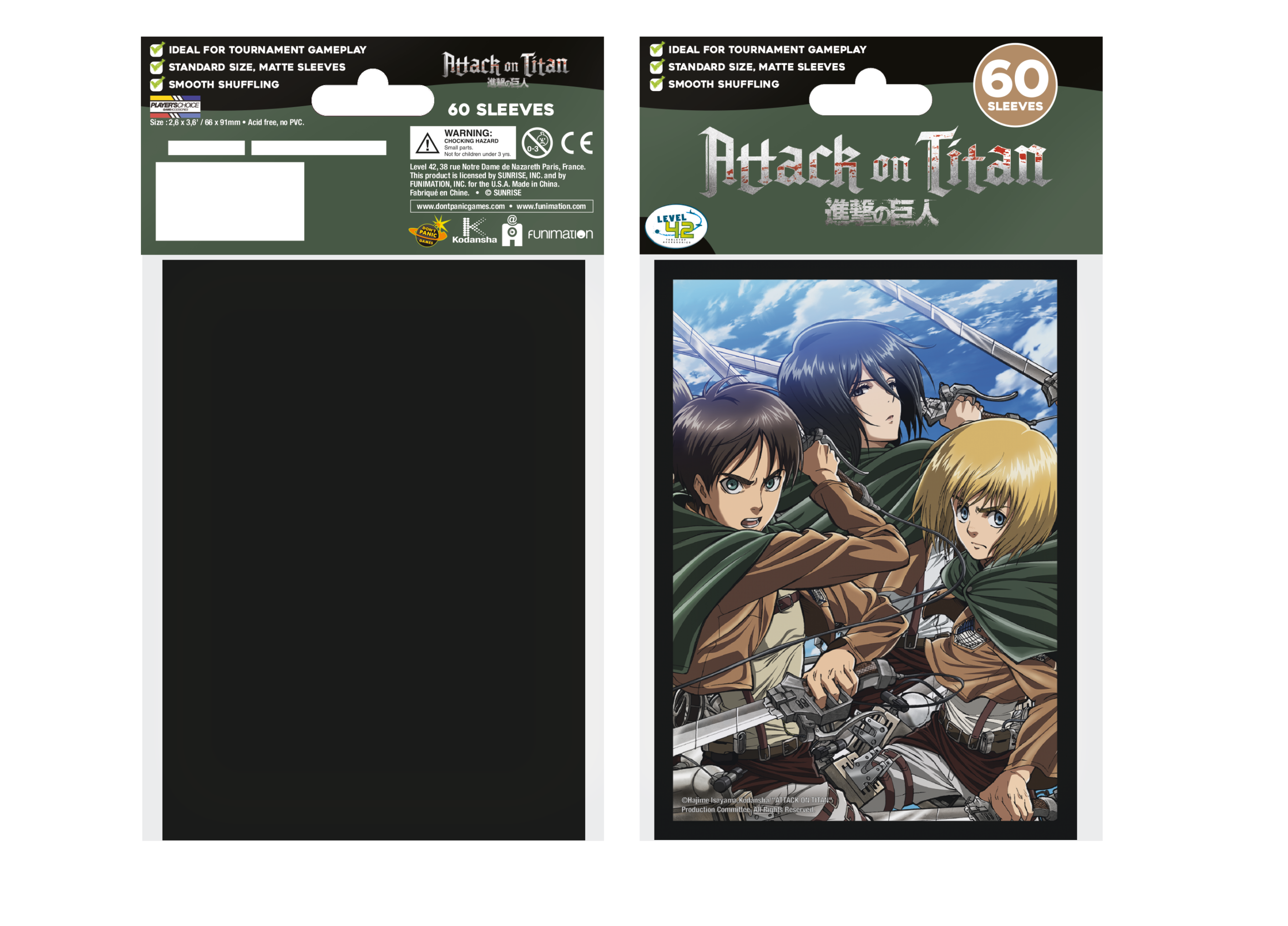 ATTACK ON TITAN - Sleeves Battle Trio