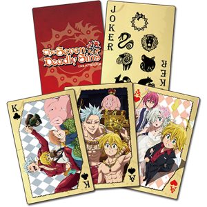 JEU DE CARTES MANGA - Seven Deadly Sins x4