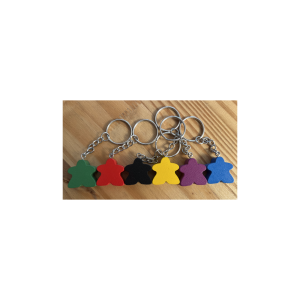 PORTE CLES MEEPLE ROSE (8PCS)