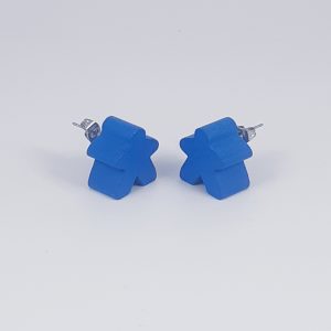 Boucles d'oreille Meeple bleu (8PCS)