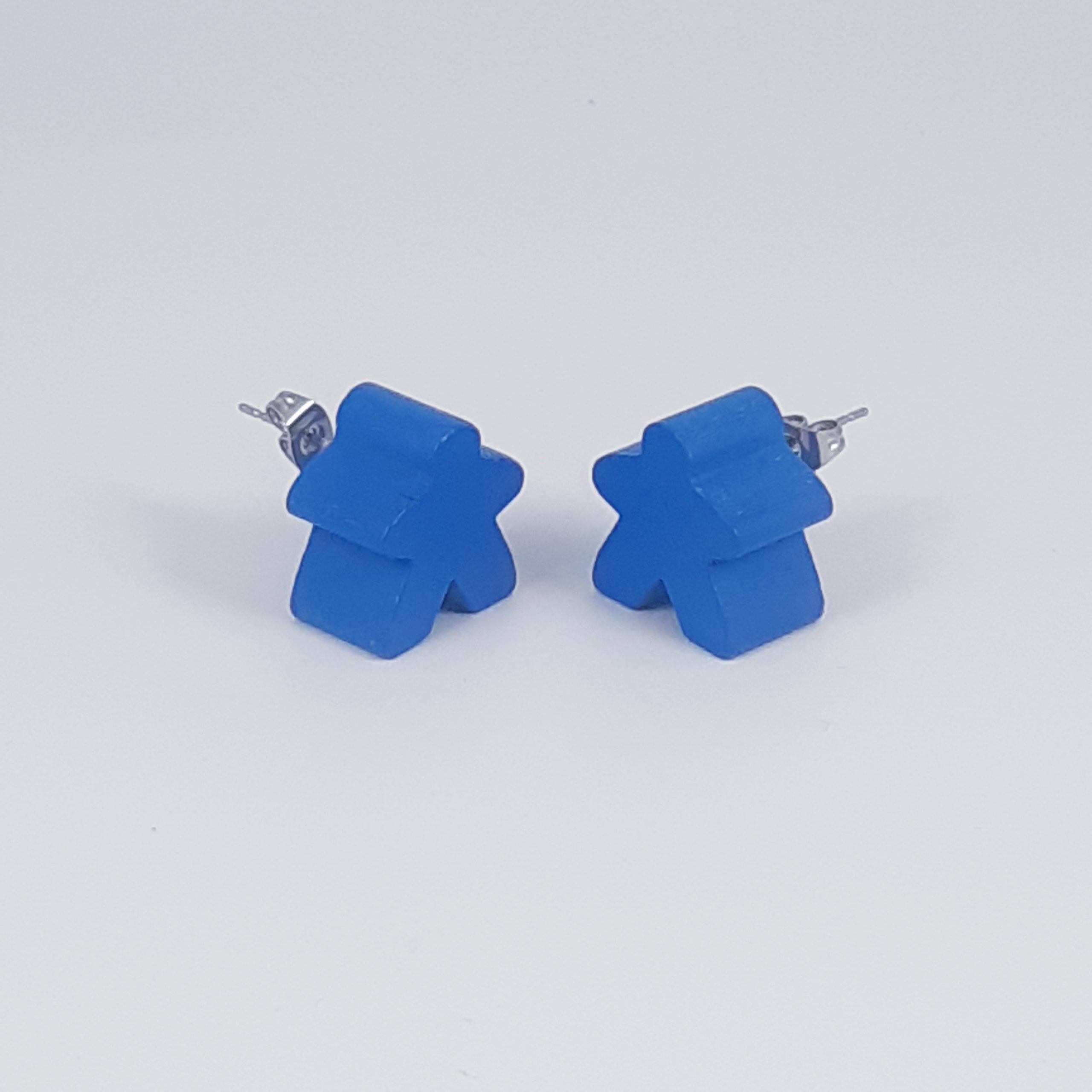 Boucles d'oreille Meeple bleu (8PCS)