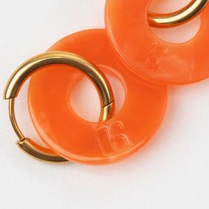 Boucles d'oreille Dé orange (8PCS)