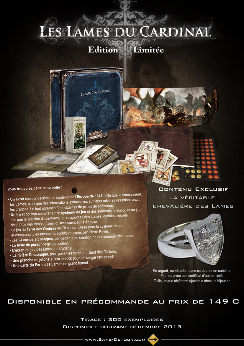 Les Lames du Cardinal - Écran de Jeu