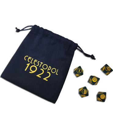 CELESTOPOL 1922 JDR - Set de 5 dés de la Lune