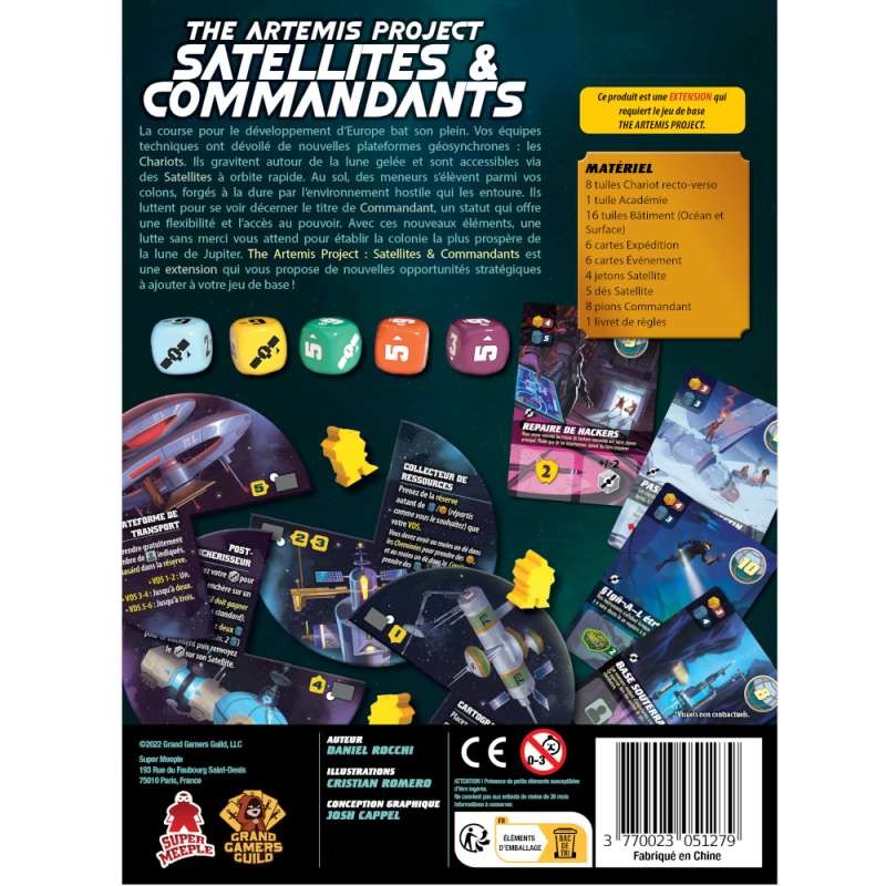 THE ARTEMIS PROJECT - Extension Satellites et Commandants