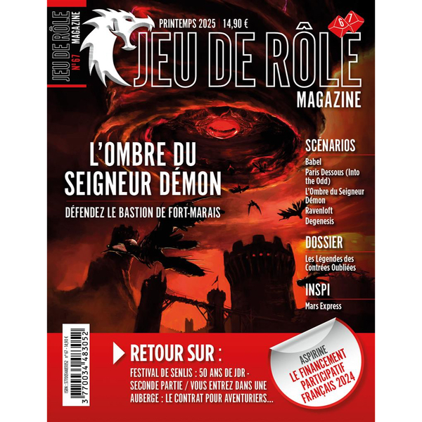 Jeu de Rôle Magazine N°67 ( Printemps 2025)