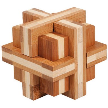 Casse-Tête Fridolin BAMBOU Double Croix