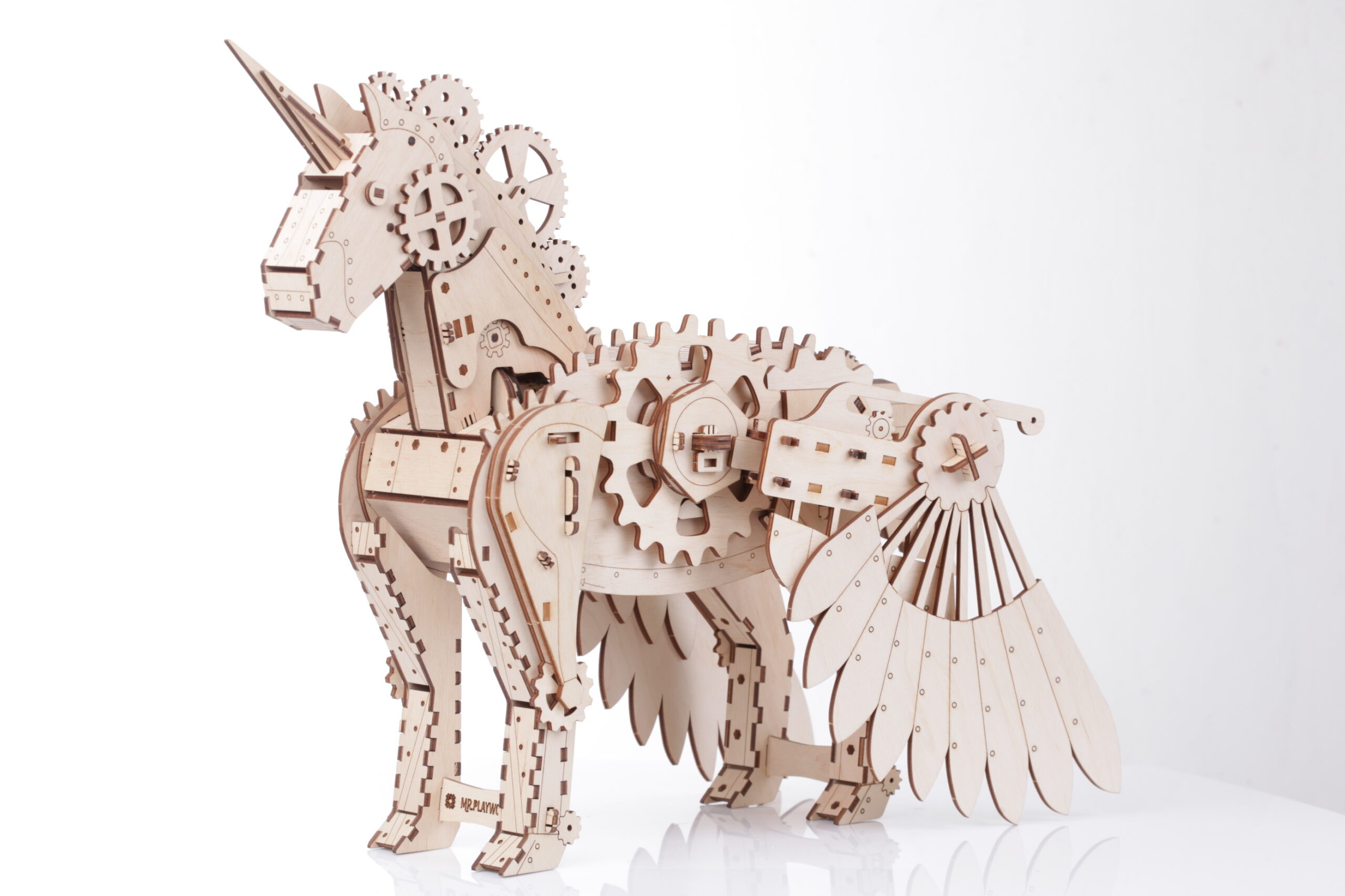 Licorne modèle 3D mobile en bois – Image 2