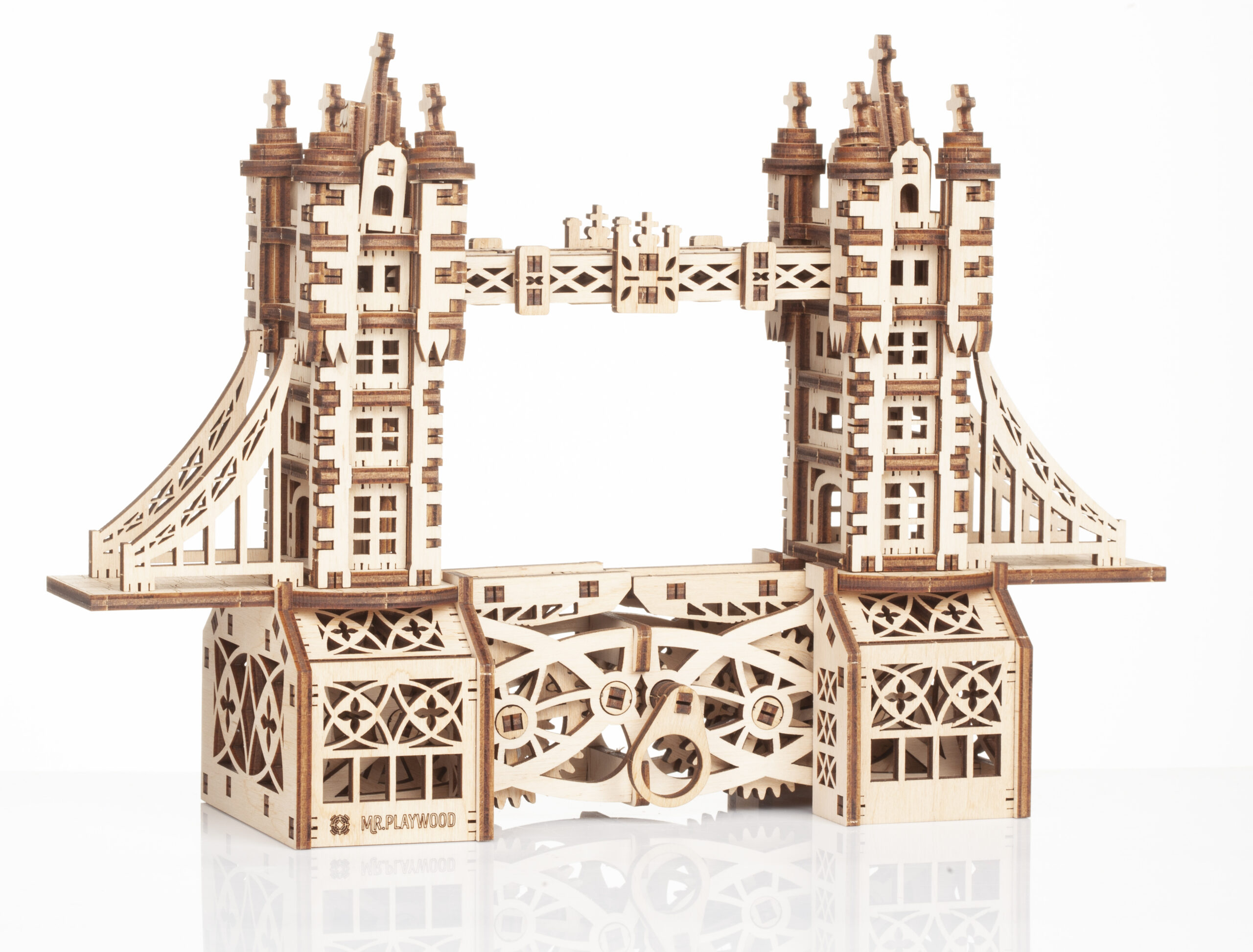 Tower Bridge petite maquette 3D mobile en bois