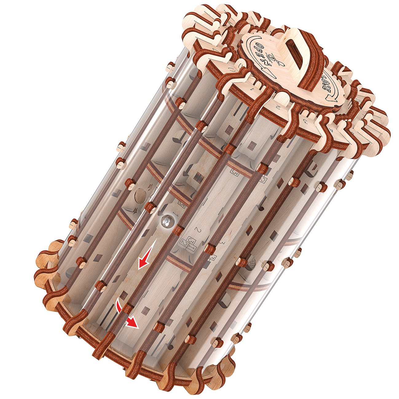 Labyrinthe modèle 3D mobile en bois