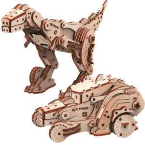 Dinocar modèle 3D mobile en bois
