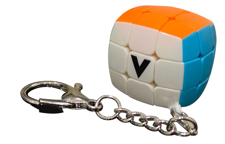 Porte clé V-Cube bombé