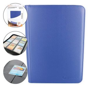 PHOENIX SHIELD - Portfolio Souple 9 cases (360 cartes) - BLEU CIEL