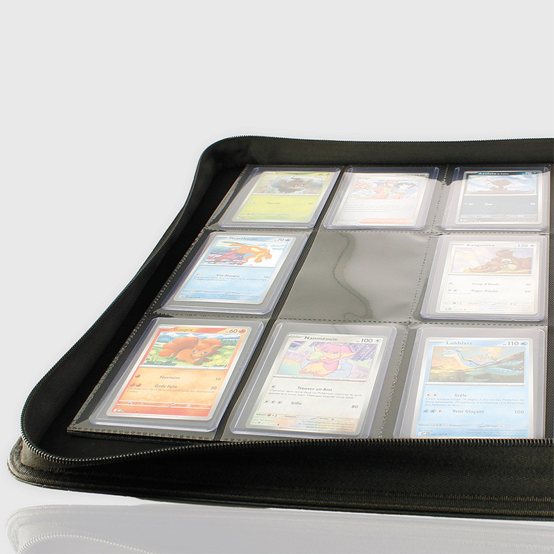 PHOENIX SHIELD - Deluxe Portfolio TOPLOADER 9 cases (360 c) - NOIR