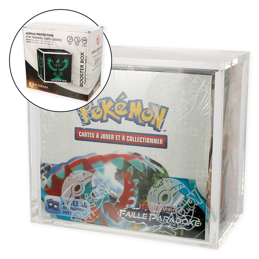 PHOENIX SHIELD - Boite-vitrine acrylique pour display Pokemon