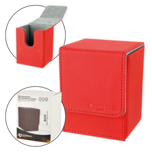 PHOENIX SHIELD - Deck Box Deluxe magnétique - ROUGE