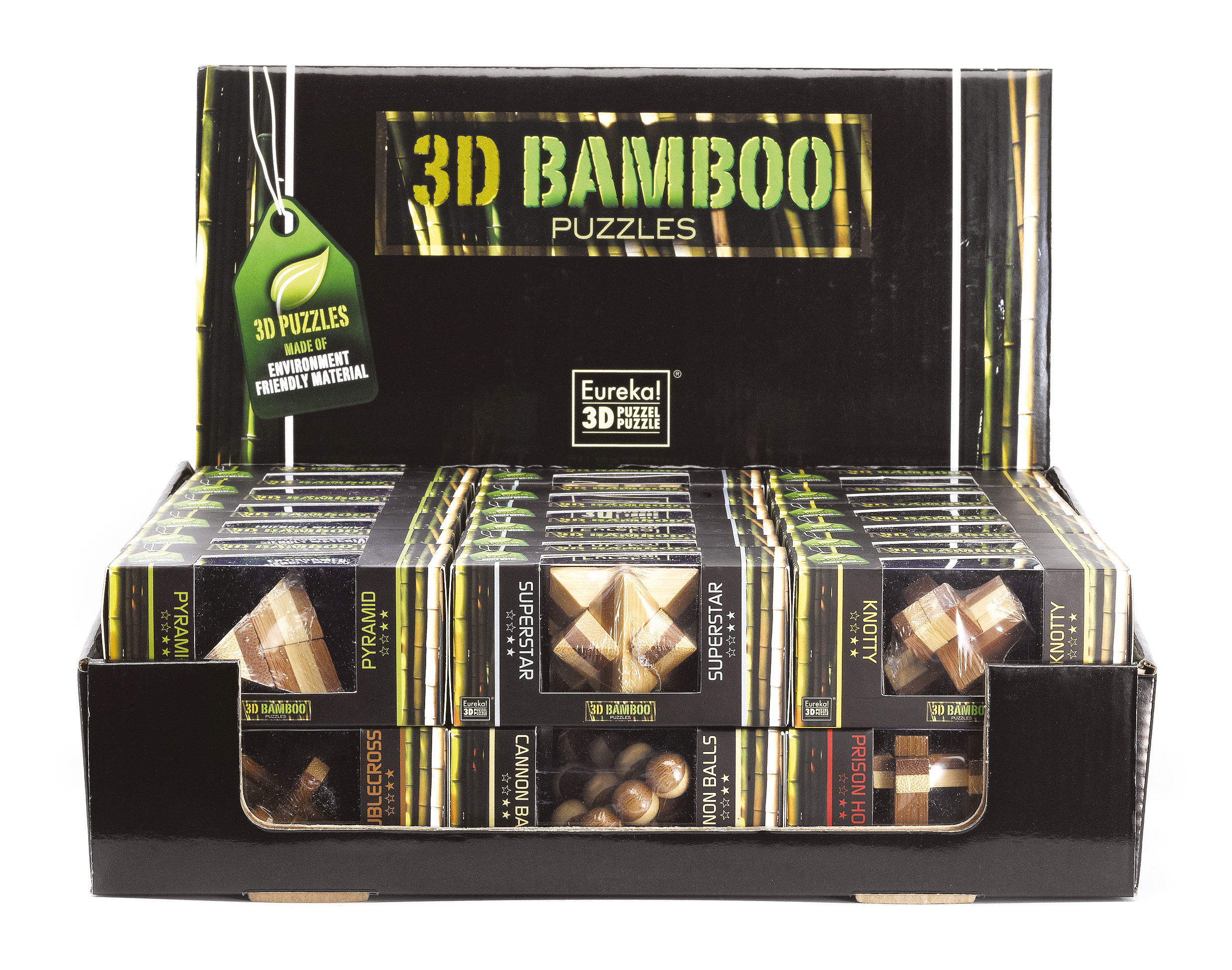 Casse-Tête Bambou MINI Présentoir 3x12=36pcs