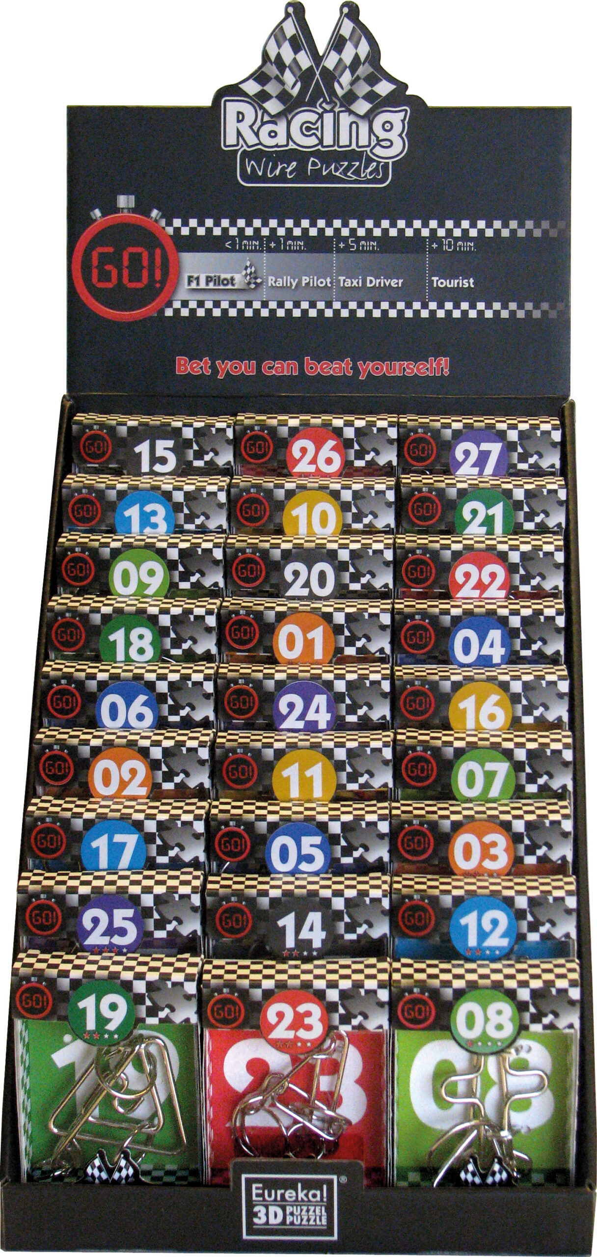 Casse-Tête Métal RACING - Présentoir assorti 27pcs