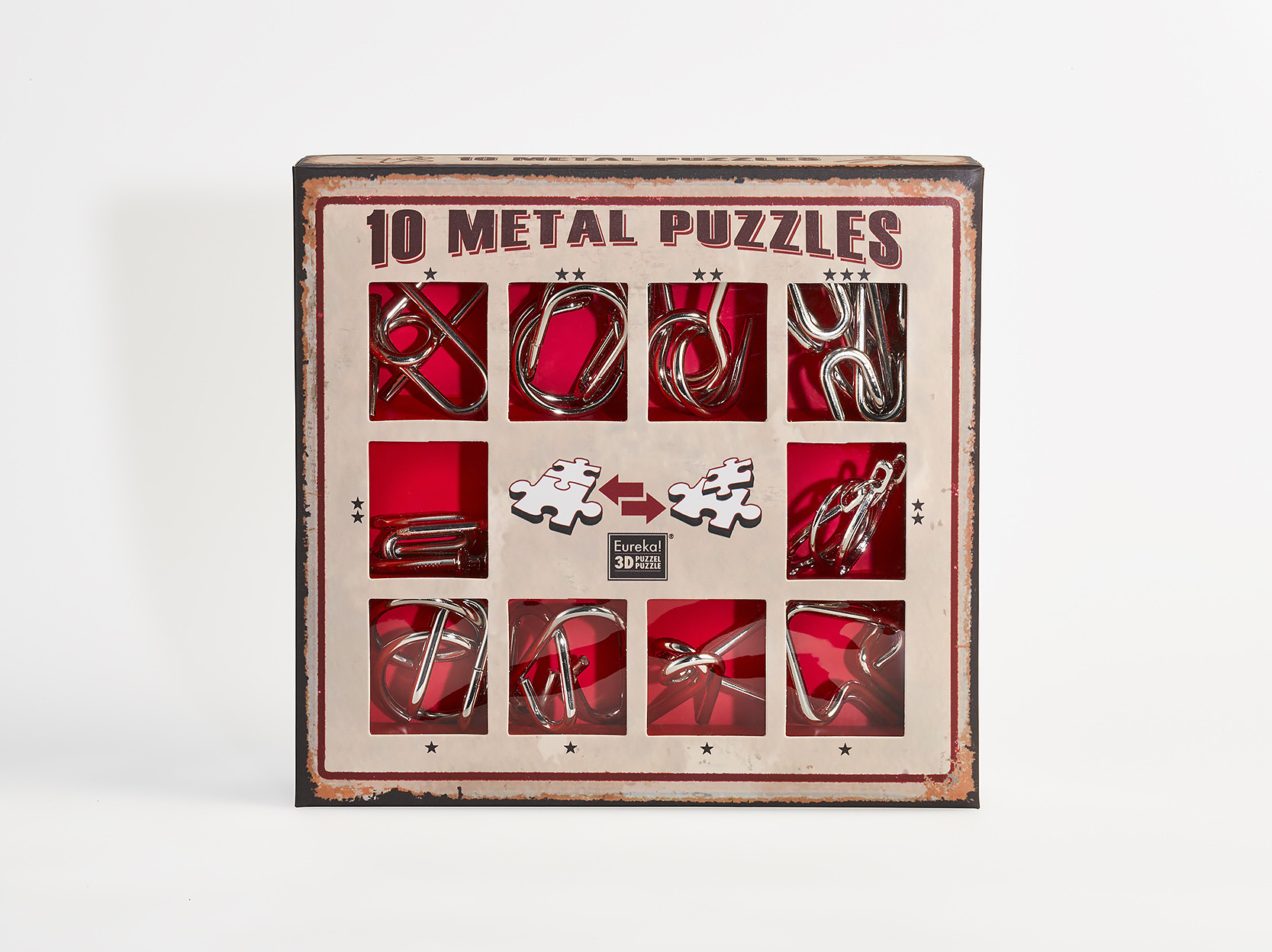 Display with 16 Metal Puzzles Sets – Image 2