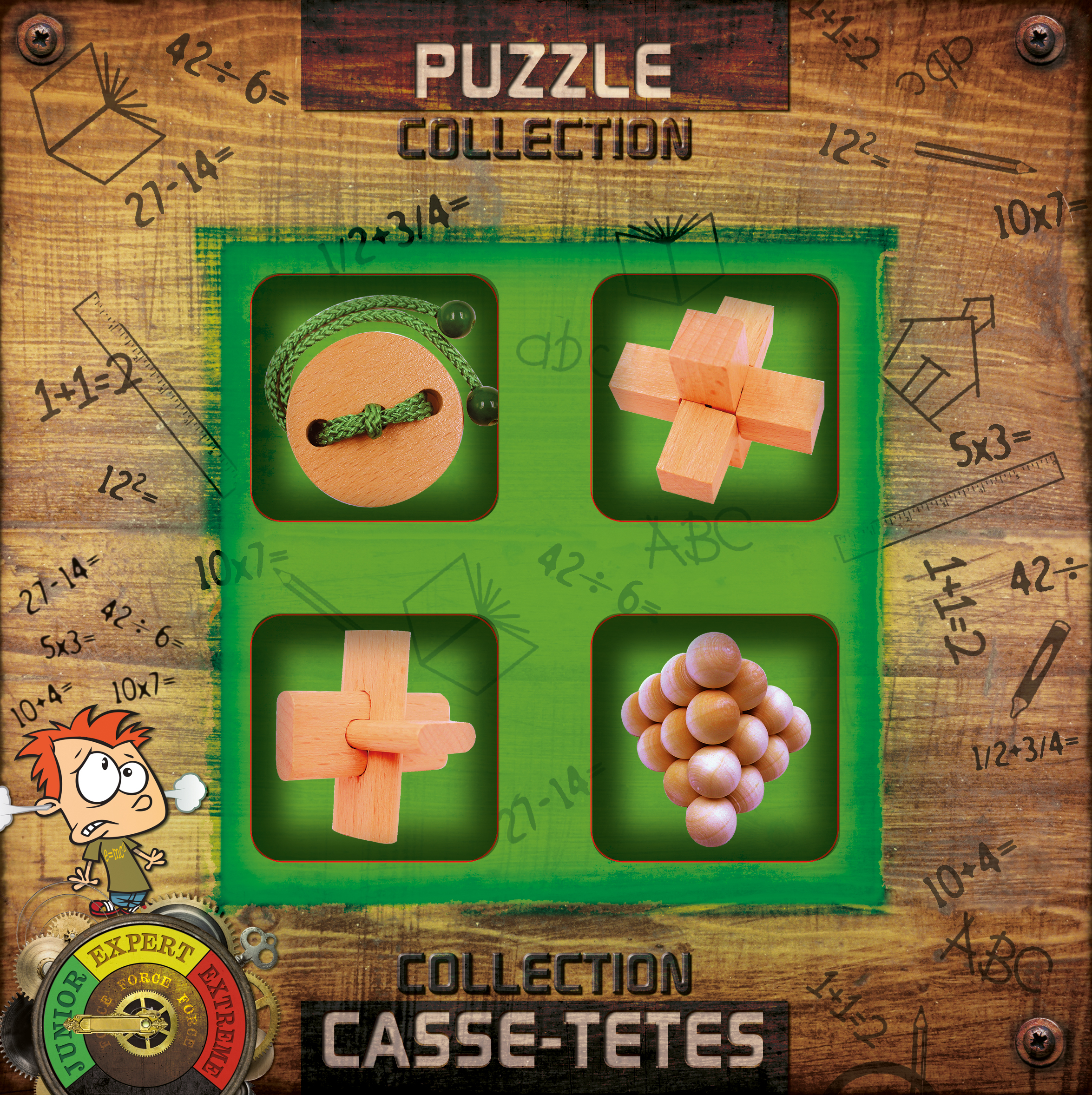 Collection casse-têtes bois JUNIOR