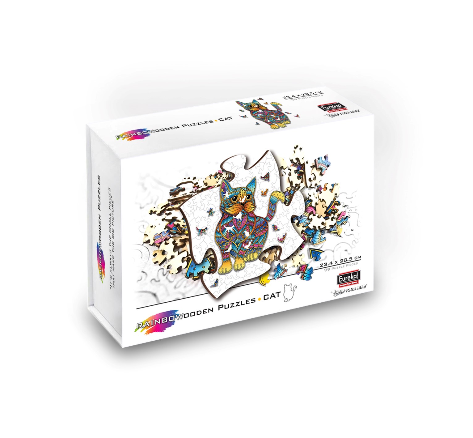 Rainbow Wooden Puzzle CHAT 99 pcs
