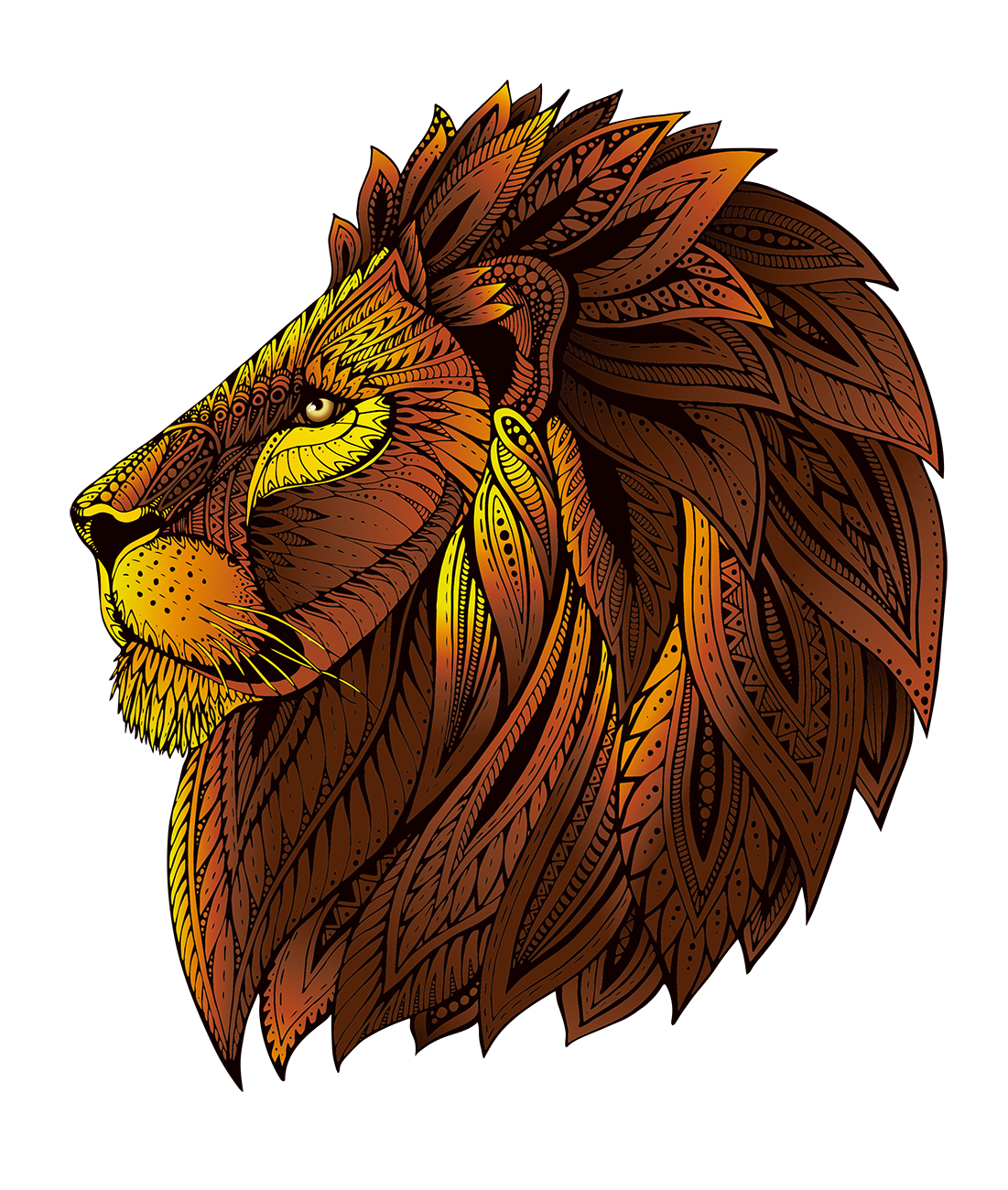 Rainbow Wooden Puzzle LION 121 pcs – Image 2