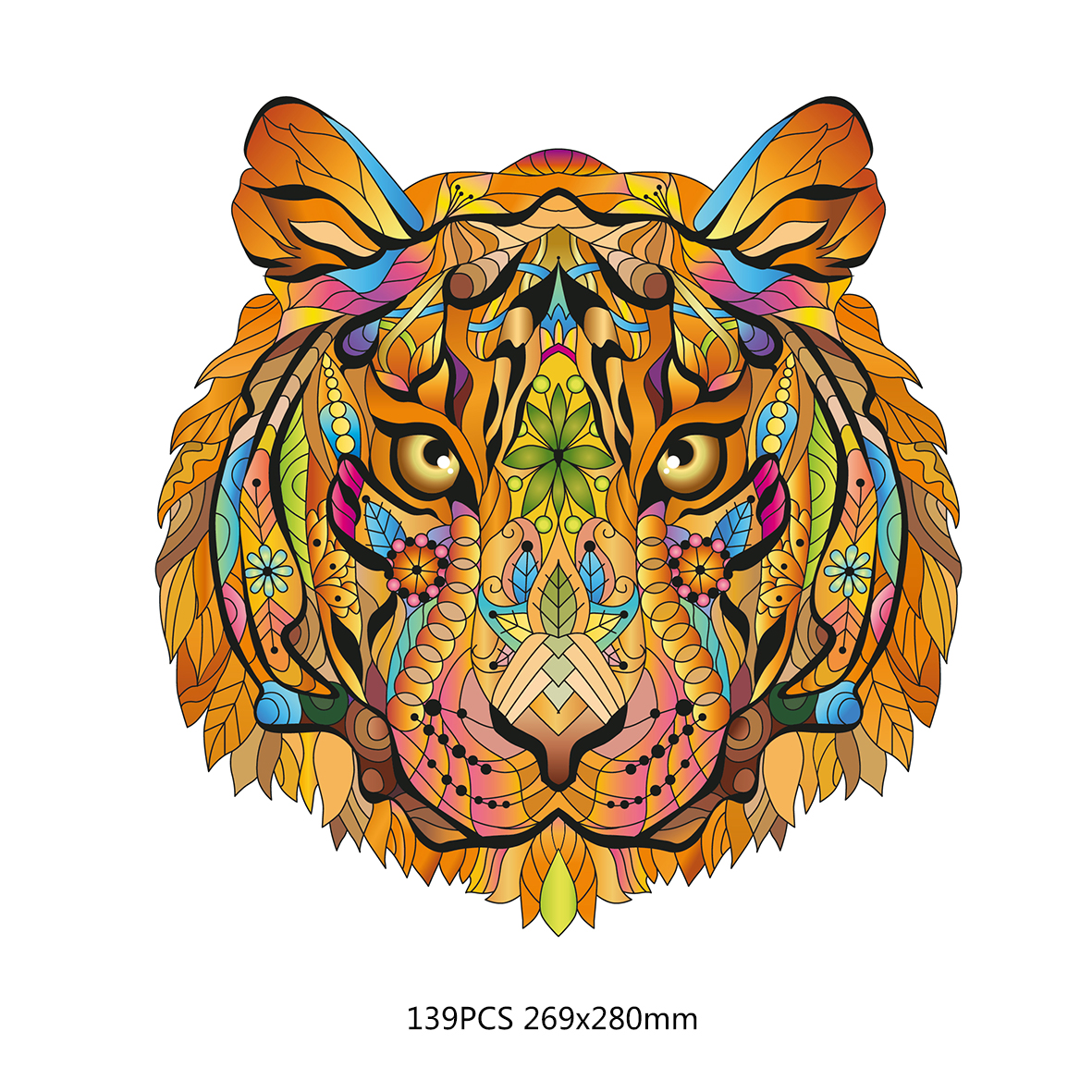 Rainbow Wooden Puzzle TIGRE 139 pcs – Image 2
