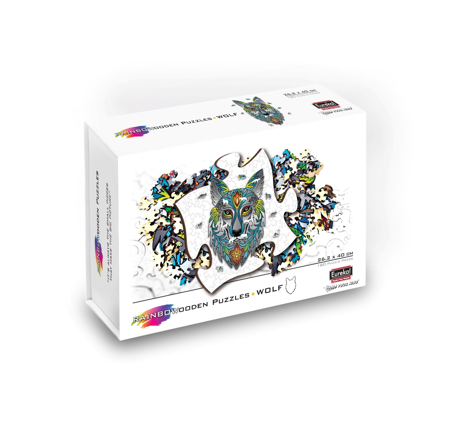 Rainbow Wooden Puzzle LOUP 180 pcs