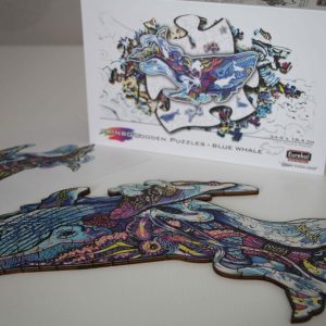 Rainbow wooden puzzle Baleine 101 pcs
