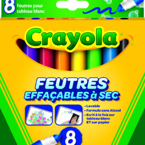 8 FEUTRES A COLORIER EFFACABLES - CRAYOLA