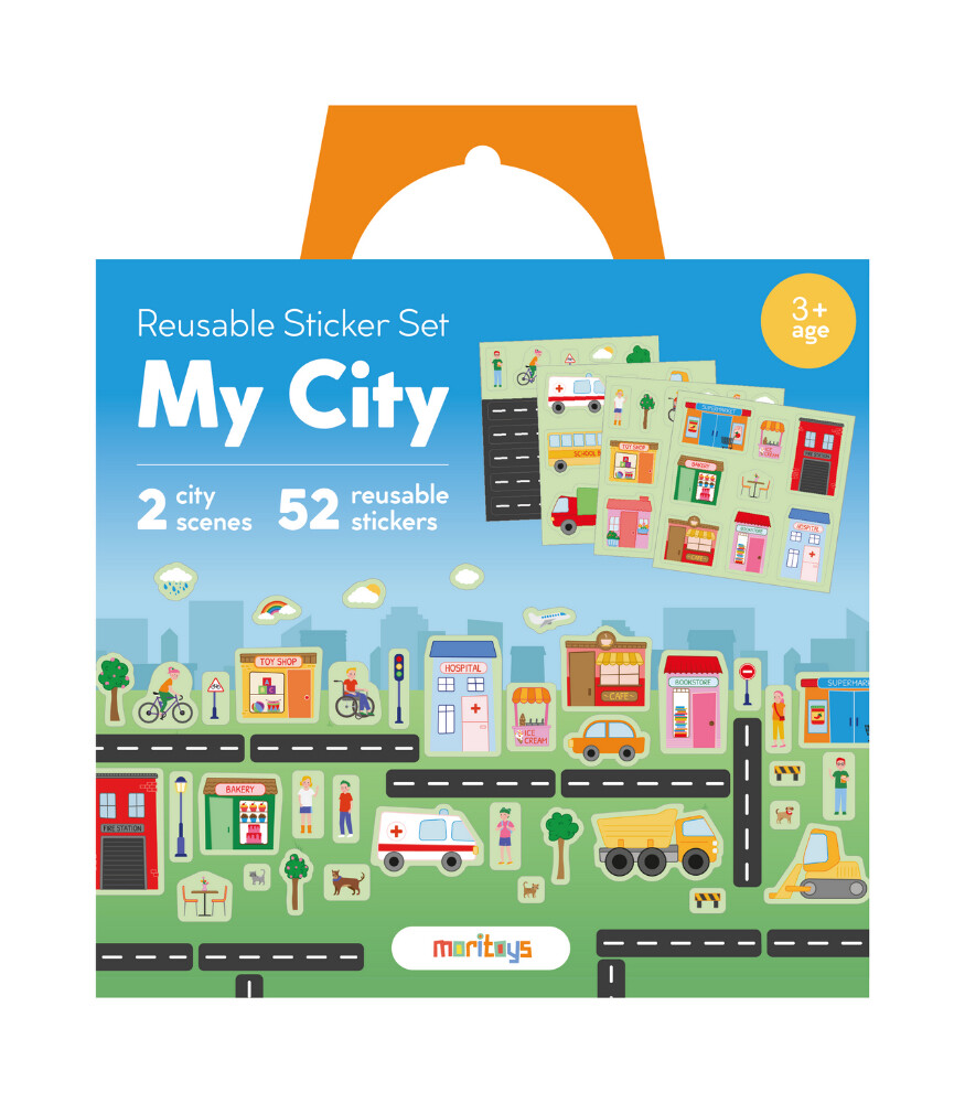 Reusable Sticker Set : My City