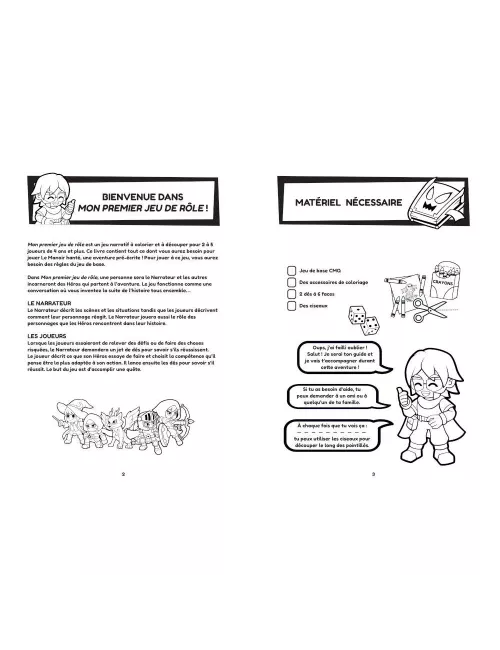 MON PREMIER JEU DE ROLE Une aventure à colorier - Le Manoir hanté