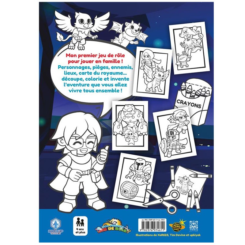 MON PREMIER JEU DE ROLE Une aventure à colorier - Coloriages
