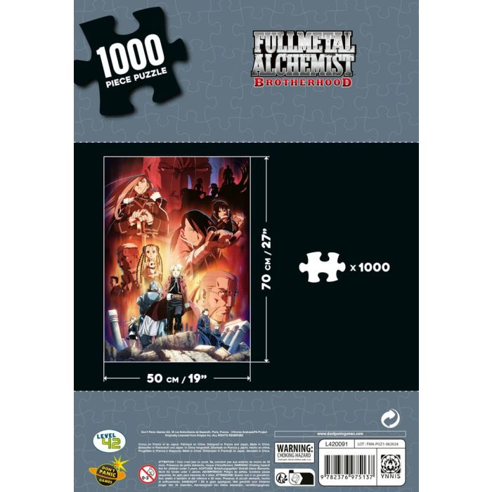 FULLMETAL ALCHEMIST BROTHERHOOD - Puzzle 1000 pièces