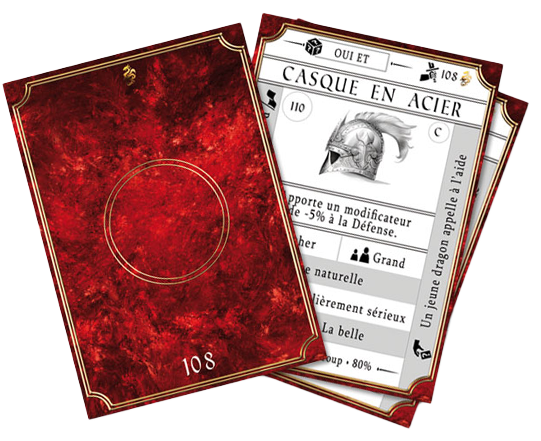 TERRES-DRAGONS JDR - Deck de 110 cartes