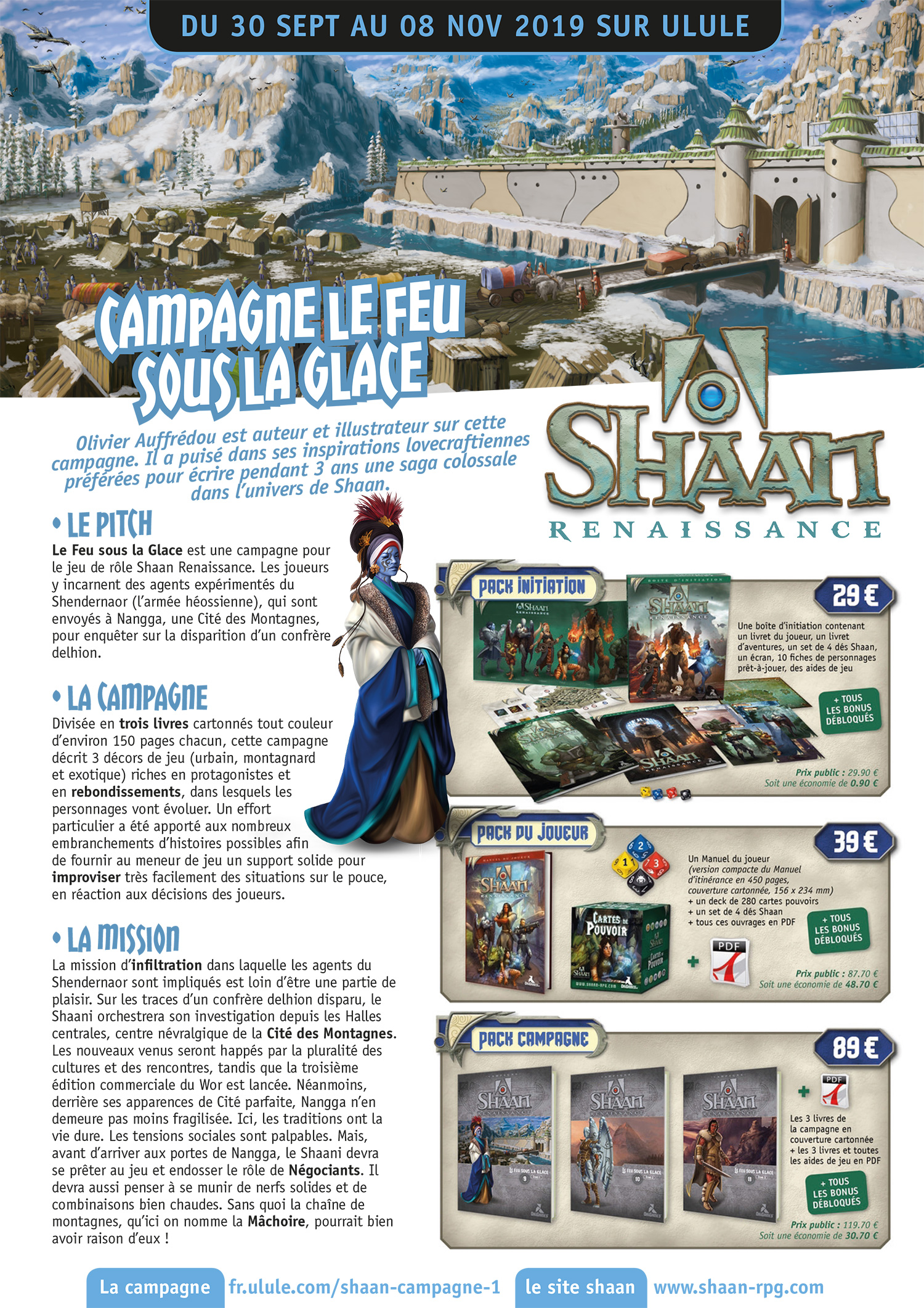 SHAAN - Le Feu sous la Glace - Kit de Campagne