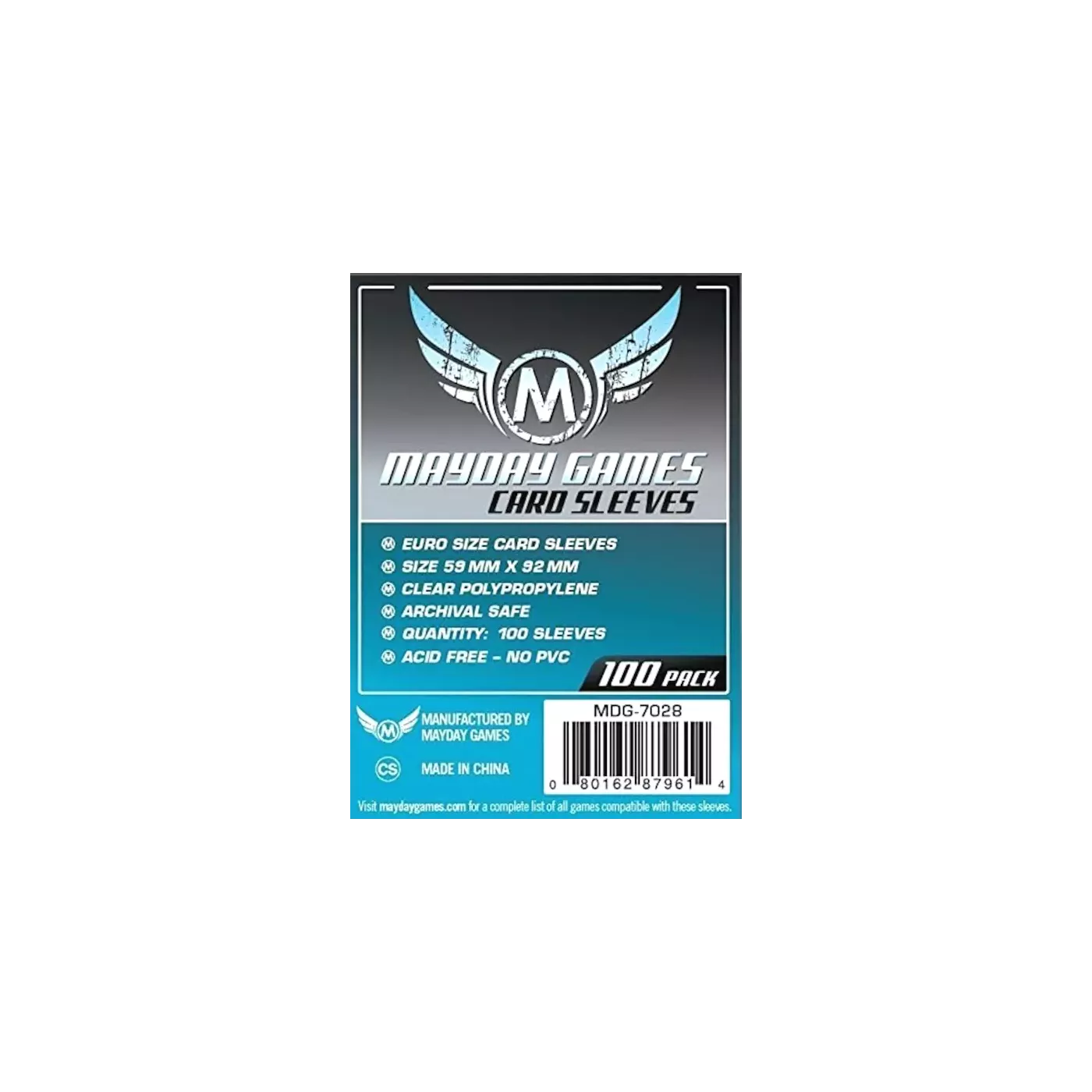 (Lot De 10) Sleeves Mayday - 59X92Mm Euro Standard