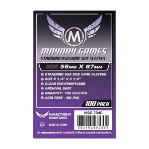 (Lot De 10) Sleeves Mayday - 56X87Mm Usa Standard