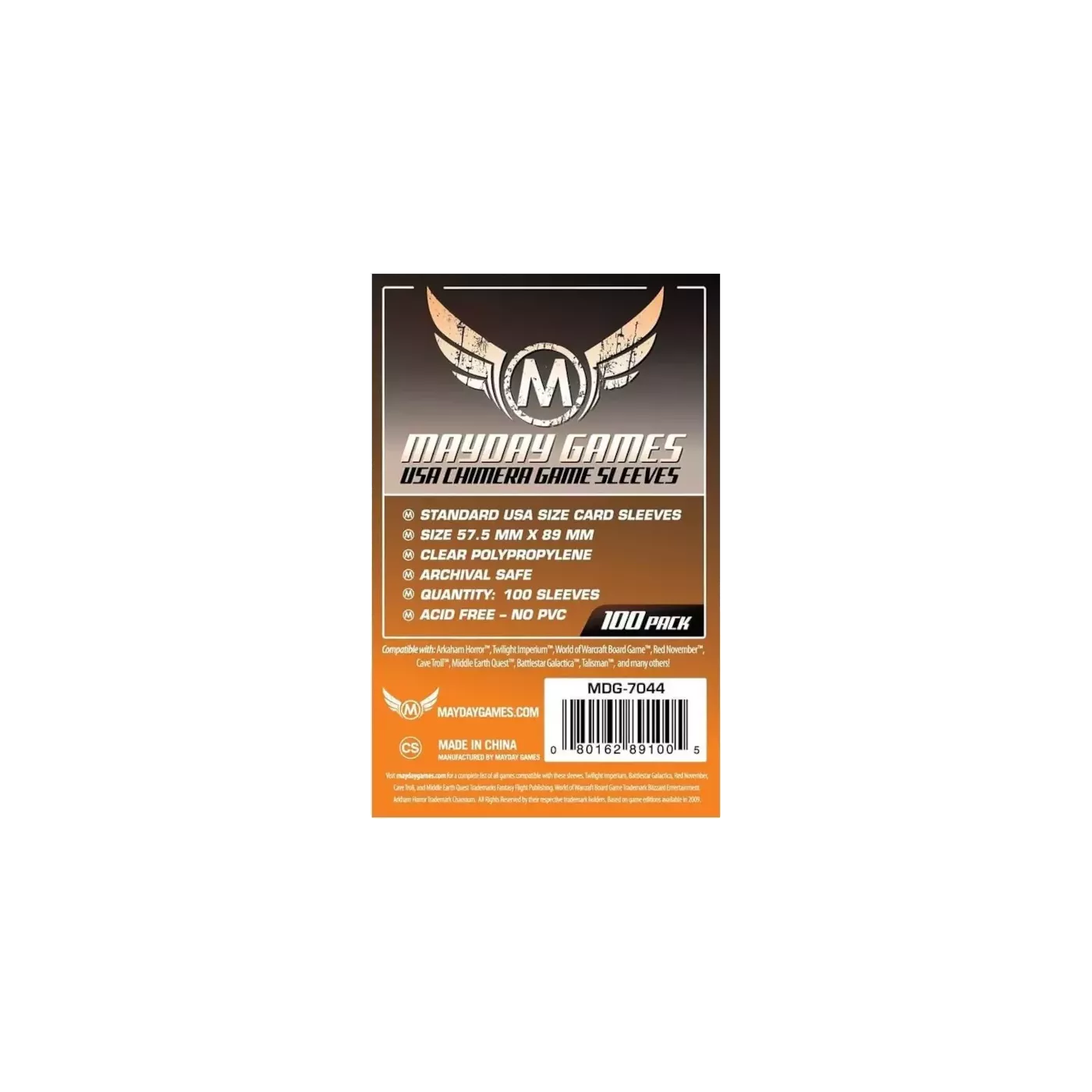 (Lot De 10) Sleeves Mayday - 57,5X89Mm Chimera Standard