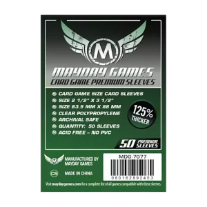 (Lot De 10) Sleeves Mayday - 63,5X88Mm Card Game Premium