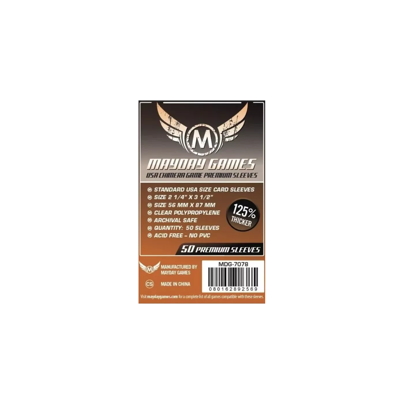 (Lot De 10) Sleeves Mayday - 57,5X89Mm Chimera Premium